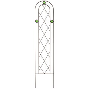 Arcadia Garden Products 4' x 10" TR01 Arched Garden Trellis, Black