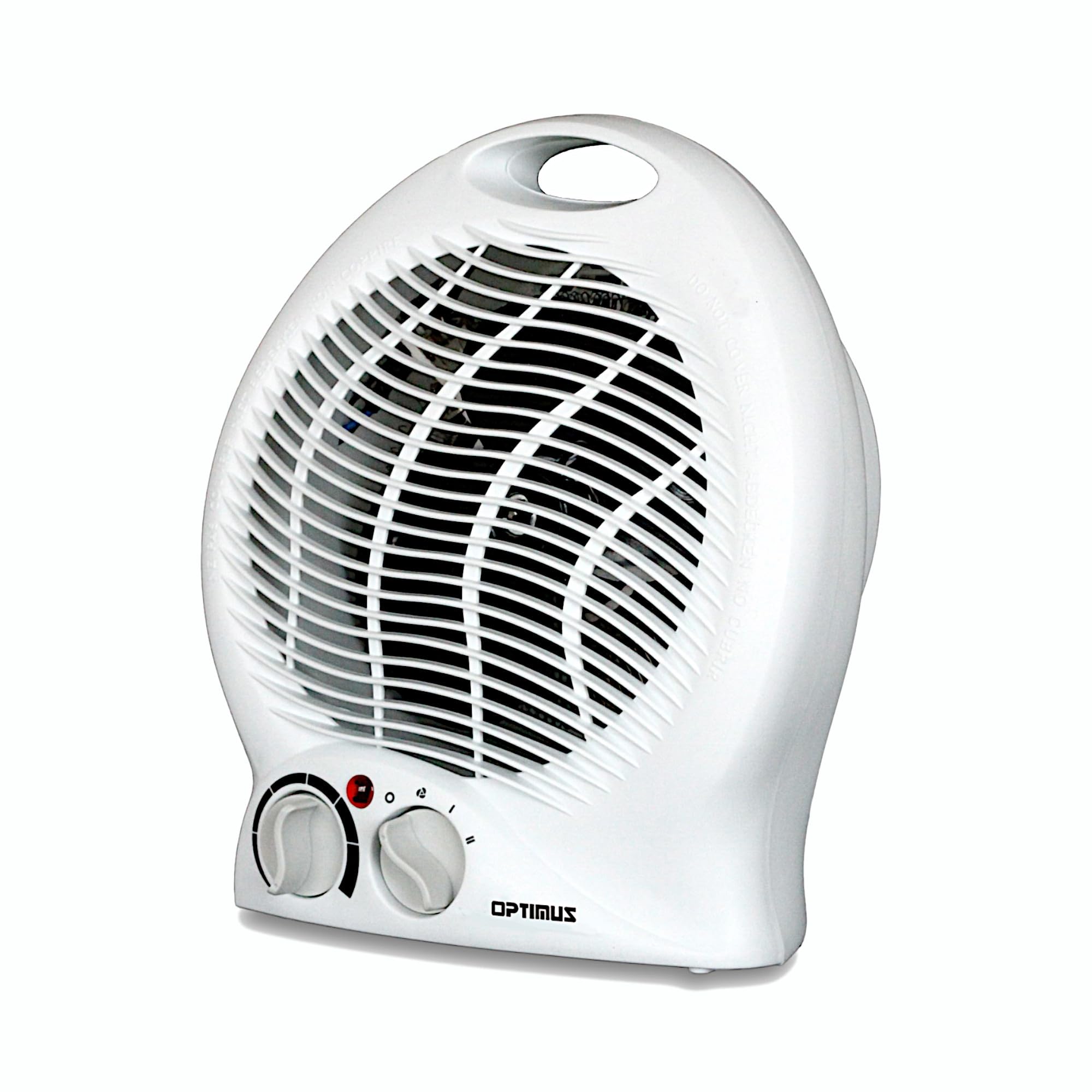 Optimus H-1322 Portable 2-Speed Fan Heater with Thermostat , White