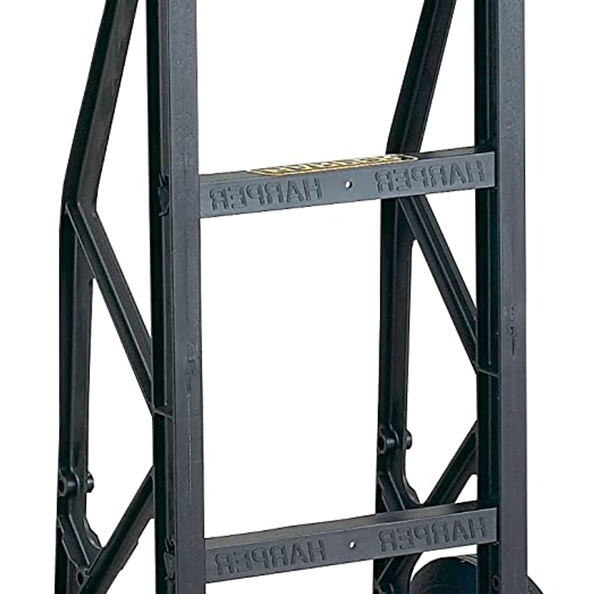 Harper Trucks Flat Free 600 Pound Capacity Heavy-Duty Nylon Frame Hand Truck Dolly Cart with Steel Handle for Warehouses, Offices & Construction Site