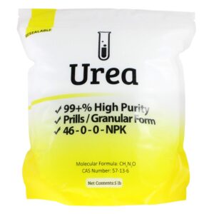 Duda Energy 5 lb Prilled Urea 46.0% Minimum Nitrogen Commercial Grade 98.5+% Purity (urea5f)