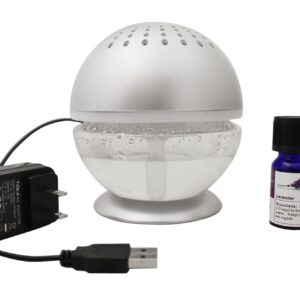 EcoGecko Little Squirt Essential Oil Diffuser, Silver