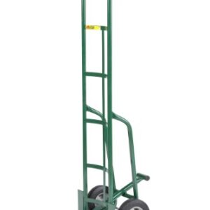 Little Giant TF-370-8S Tall Hand Truck with Foot Kick and Wheel Guards, 8" Solid Rubber Tire Wheel, 800 lbs Capacity, 60" Height