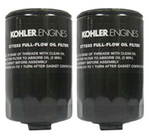 kohler pack of two 277233-s engine oil filter