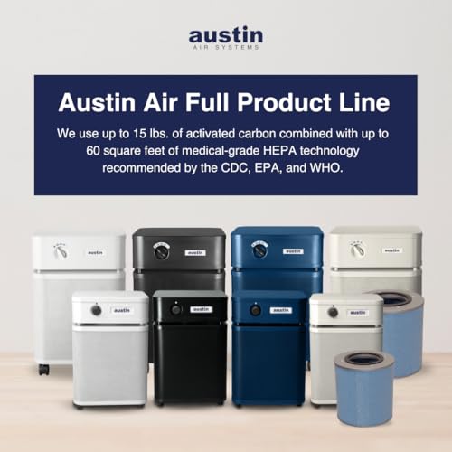 Austin Air HealthMate Plus Standard Air Purifier (B450E1) Midnight Blue