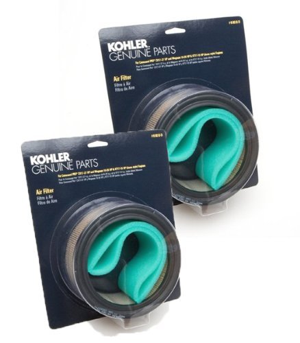 Kohler (2 Pack) 45 883 02-S1 Engine Air Filter With Pre-Cleaner Kit For K341, M10 - M16, KT Dome Style, CV17 - CV25