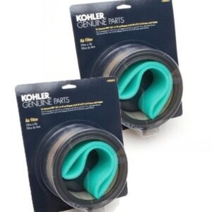 Kohler (2 Pack) 45 883 02-S1 Engine Air Filter With Pre-Cleaner Kit For K341, M10 - M16, KT Dome Style, CV17 - CV25