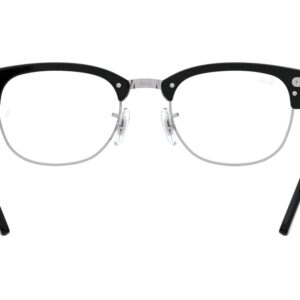 Ray-Ban RX5154 Clubmaster Square Prescription Eyeglass Frames, Black/Demo Lens, 51 mm