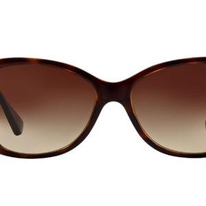 Vogue Eyewear Women's VO2843S Square Sunglasses, Dark Havana/Brown Gradient, 56 mm