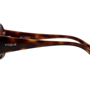 Vogue Eyewear Women's VO2843S Square Sunglasses, Dark Havana/Brown Gradient, 56 mm