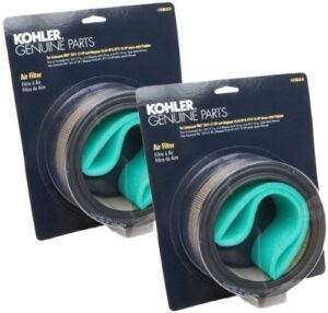 kohler (2 pack) 47 883 03-s1 engine air filter with pre-cleaner kit for k361, ch18, ch20, ch25 and cv17 - cv22