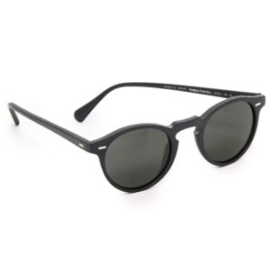 OLIVER PEOPLES Gregory Peck OV5217S - 1031P2 Semi Matte Black w/ Crystal Midnight Express Polarized Lens 47mm