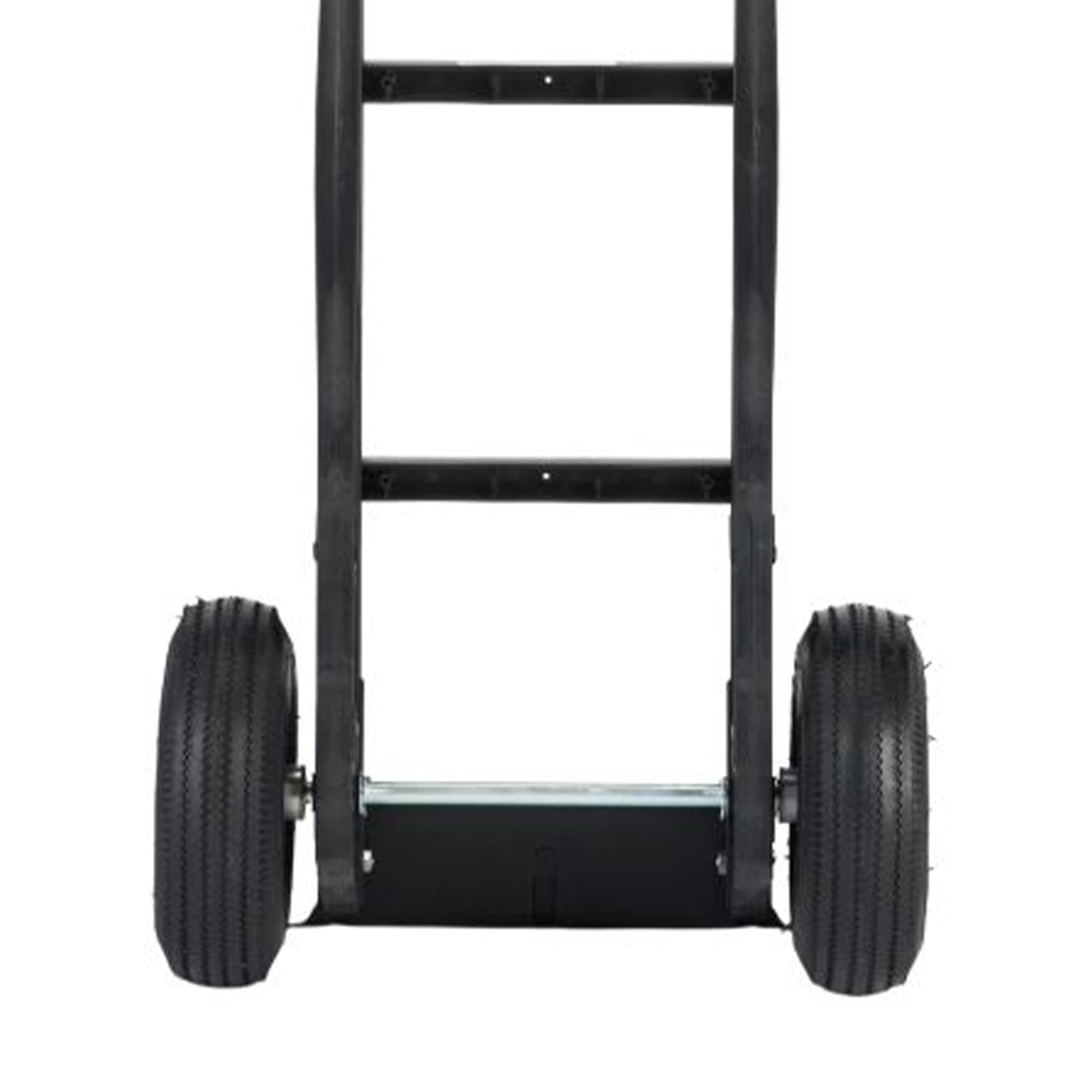 Harper Trucks Flat Free 600 Pound Capacity Heavy-Duty Nylon Frame Hand Truck Dolly Cart w/Steel Baseplate for Warehouses, Offices & Construction Site