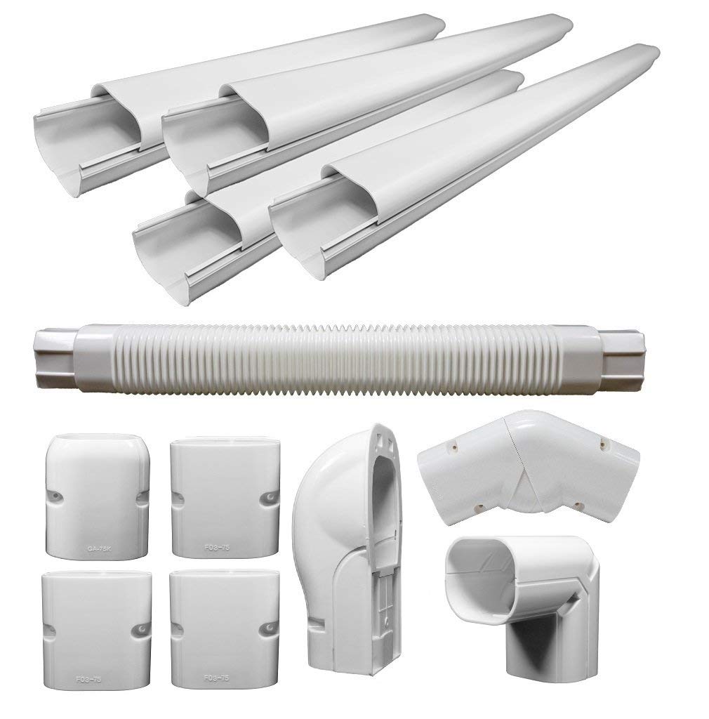 PIONEER Decorative PVC Slim Line Cover Kit for Mini Split Air Conditioners and Heat Pumps