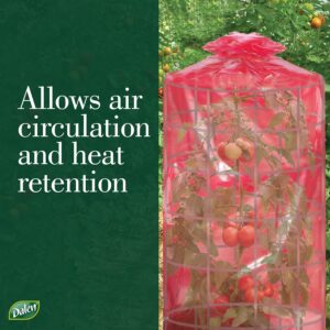 Dalen Better Reds Greenhouse – Breathable Cover Perfect for Tomatoes – Easy DIY Installation – Protects Plants Against Pests and Harsh Weather – Twist Ties and Cutter Included – 28in x 20ft