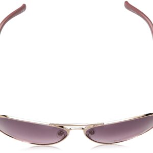 GUESS Women's Metal Aviator Sunglasses, RGLD-45, 63 mm