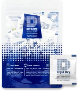 dry & dry 1 gram [200 packets] silica gel packets desiccants silica gel packs - food safe silica packets silica gel desiccant packs for storage