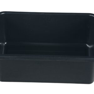 Vestil CSC-UB Utility Bin for The Food and Service Cart, Black Plastic, 7" x 15-1/2" x 21-3/4"