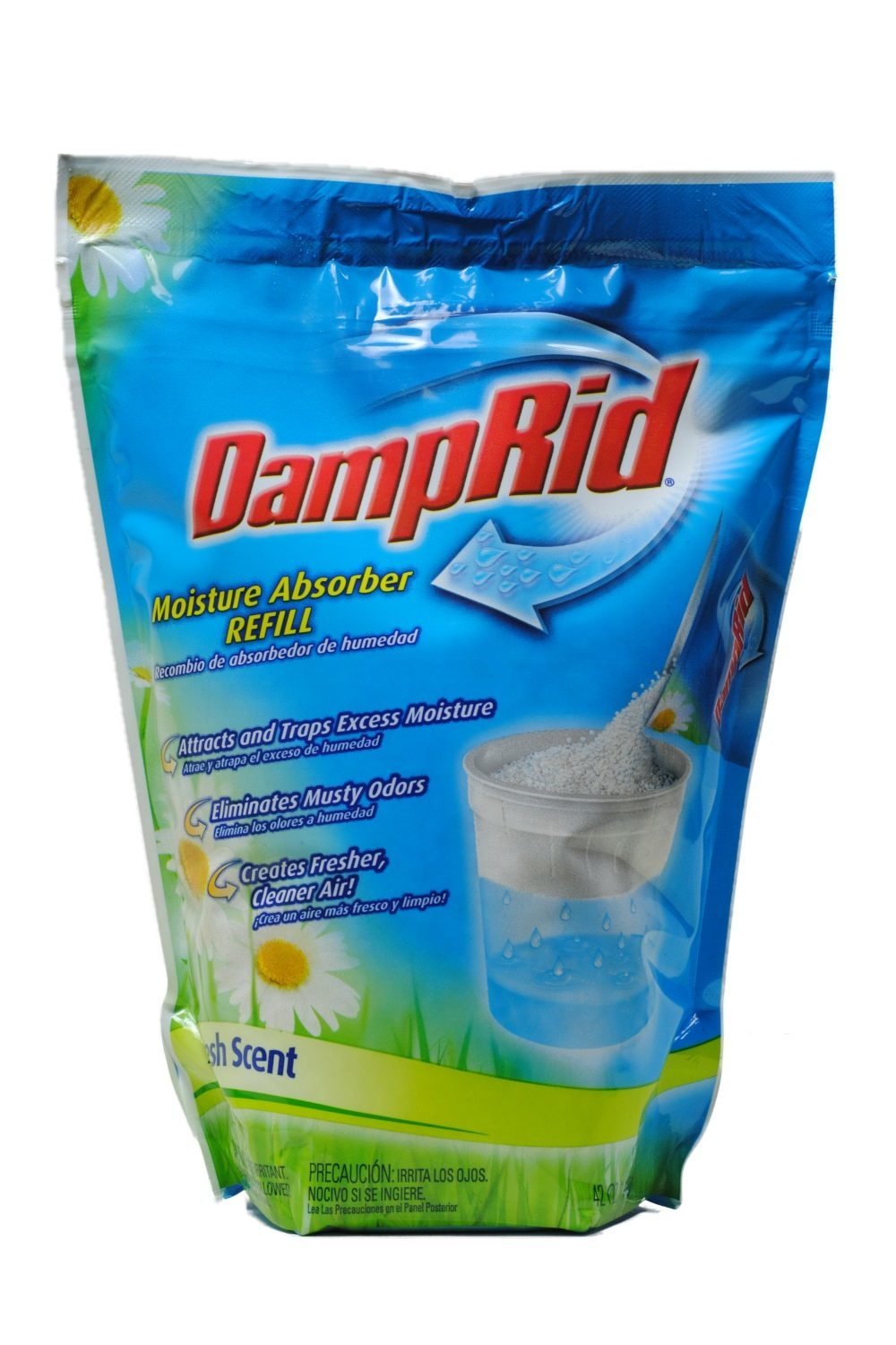 DampRid 42 oz Fresh Scent Absorber. Refill Bag Attracts & Traps Moisture for Fresher, Cleaner Air, Blue