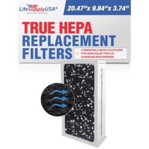 lifesupplyusa particle hepa replacement compatible with tio2 filter fits aerus electrolux guardian air purifiers