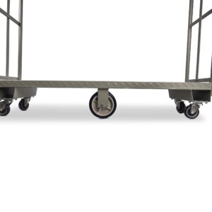 Heavy Duty, Narrow Aisle U-Boat Platform Truck Dolly, 16x60 Steel Deck, 2000 Lbs. Capacity