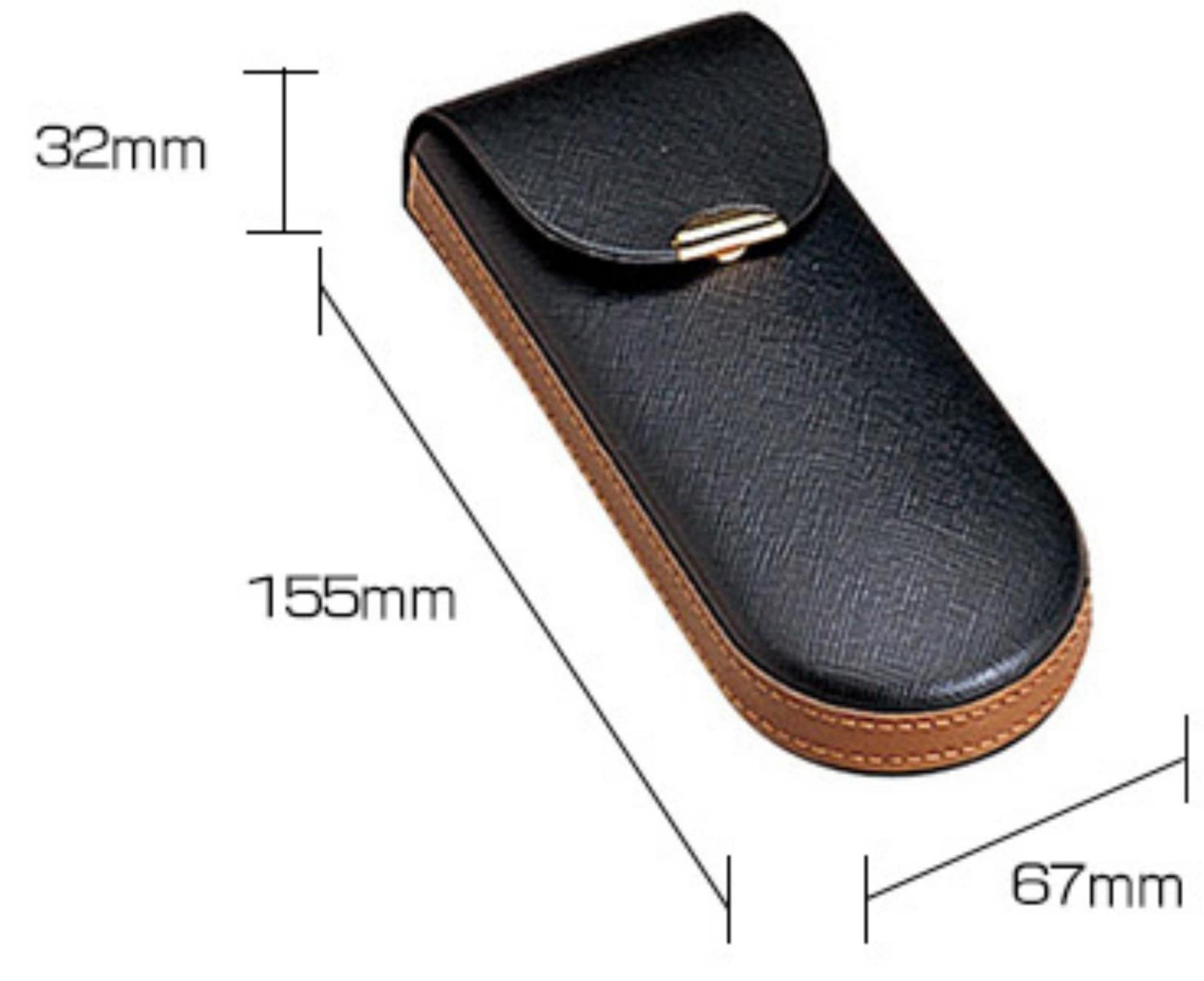 M-world Slim, Light, semi- Hard, Eye Glasses Case (Black)