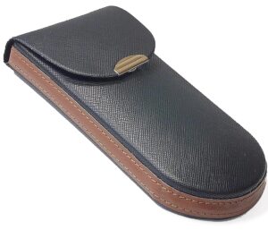 m-world slim, light, semi- hard, eye glasses case (black)