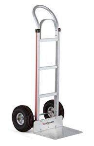 magliner hmk112k14 aluminum hand truck, horizontal loop handle, 16" x 12" extruded aluminum nose plate, 500 lb capacity