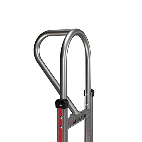 Magliner HRK55AUA42 Self-Stabilizing Hand Truck, Vertical Loop Handle, 4-Ply Pneumatic Wheels, Curved Back Frame, 500 lb Capacity