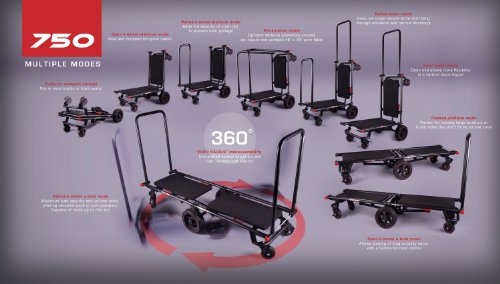 Krane AMG AMG750 Multi-Mode Folding Longbed Cart with 750-Pound Capacity