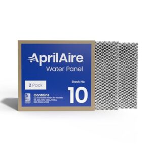 aprilaire 10 water panel humidifier filter replacement for aprilaire whole-house humidifier models 110, 220, 500, 500a, 500m, 550, 550a, 558 (pack of 2)