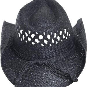 Vamuss Black Cowboy Hat for Women with Heart