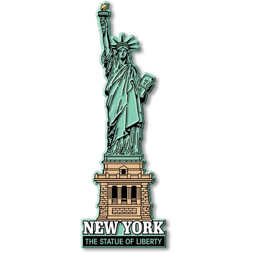 New York City Statue of Liberty Jumbo Magnet by Classic Magnets, Collectible Souvenirs Made in The USA