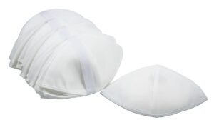 zion judaica bulk pack white rayon kippahs 144 white chuppah jewish wedding yamakas jumbo pack synagogue kippot bar/bat mitzvah yarmulkas unlined skullcaps shabbat kippas high holiday yarmulkes hats