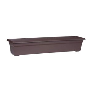 novelty 16363 countryside flower box planter, 36-inch, brown