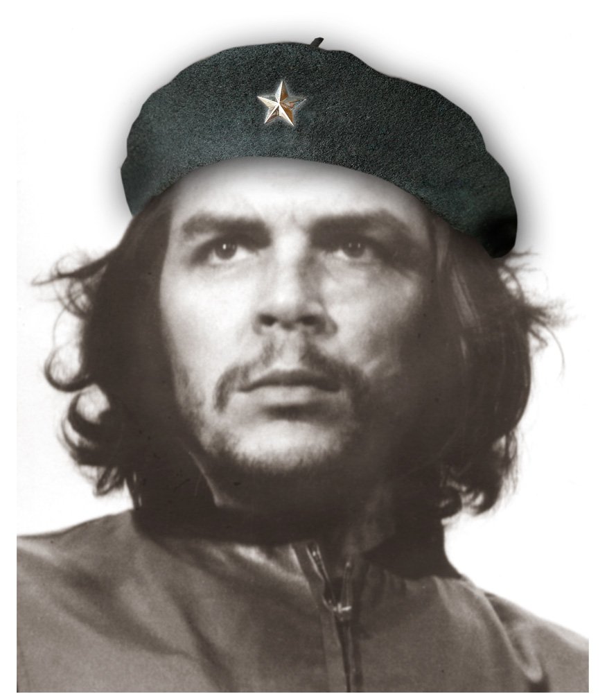 Che Guevara Store Beret Black Original Beret, Silver Star Medium