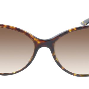 Versace VE 4260 108/13 Havana Plastic Cat Eye Sunglasses Brown Gradient Lens