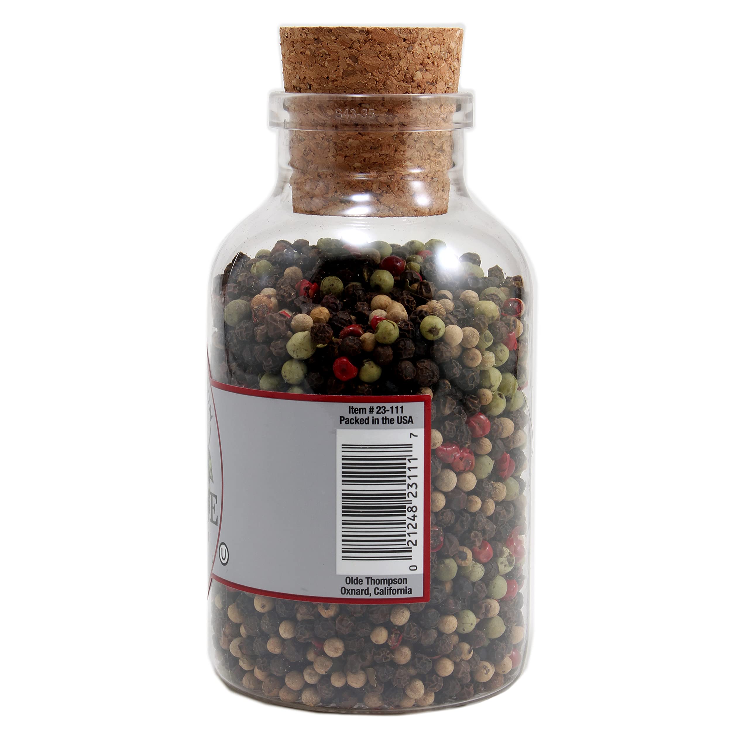 Olde Thompson Pepper Supreme, Whole Pepper Blend With White, Black, Pink, Green Peppercorns, 5.8 oz