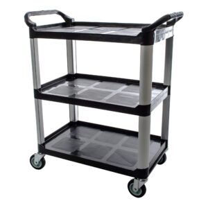 update international bc-3520bz bus cart, 40" x 20" x 38" k.d, black