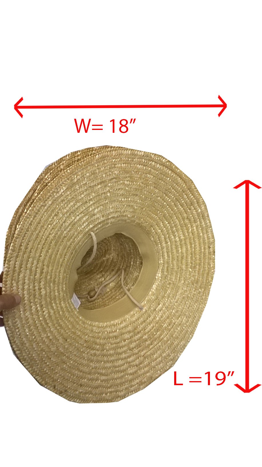 Wide Brim Shade Hat Universal Fit Beach Straw Hat Lifeguard Hat Tan