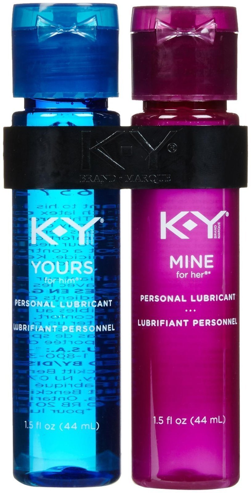 K-Y Yours + Mine Personal Lubricants For Couples 2 ct