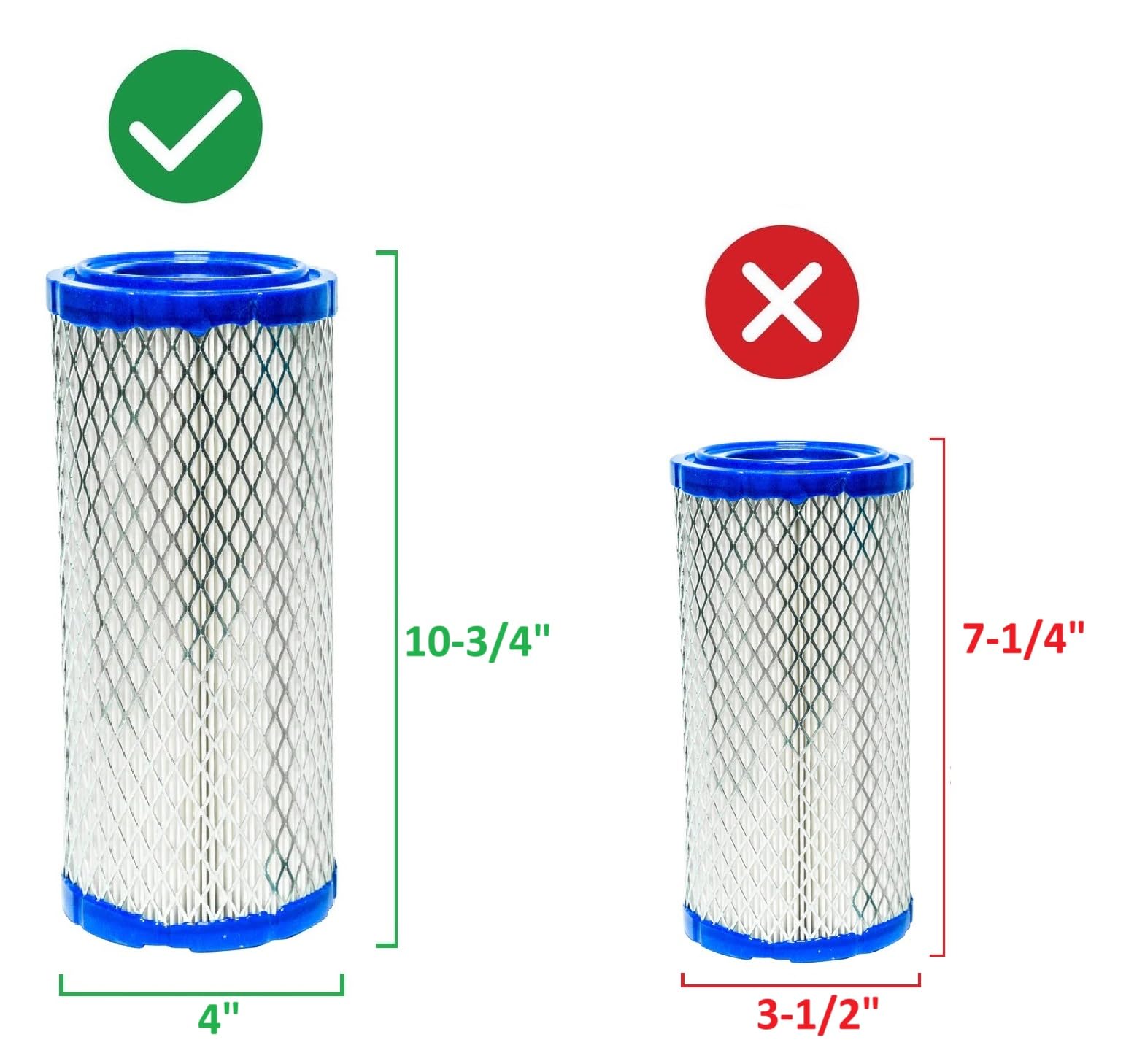 Set Air Filter For Kohler 25 083 01,25 083 04 Kawasaki 1101 37019,11013 7020,Briggs Stratton 841497,821136