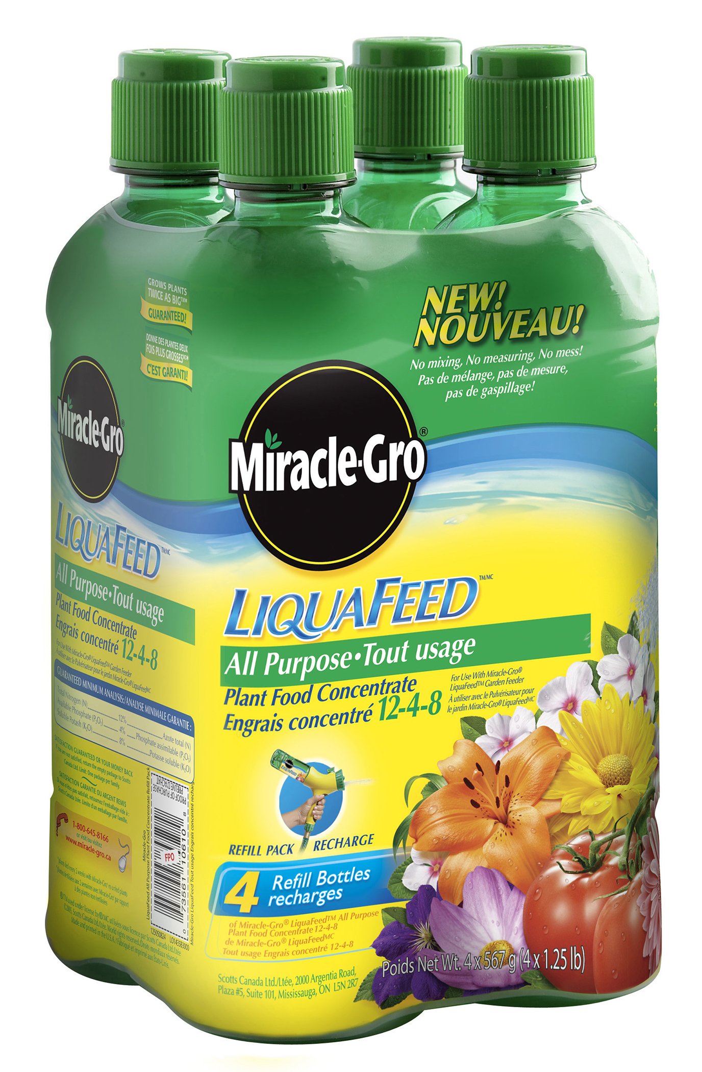 4 Pack Liquafeed Refills All Purpose Fertilizer