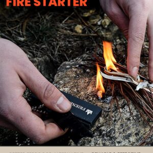 The Friendly Swede Magnesium Fire Starter Kit - Firestarter, Flint and Steel Fire Starter Kit, Flint Fire Starter Survival Tool, Camping Fire Starter, Fire Steel, Flint Striker, Fire Striker (3 Pack)