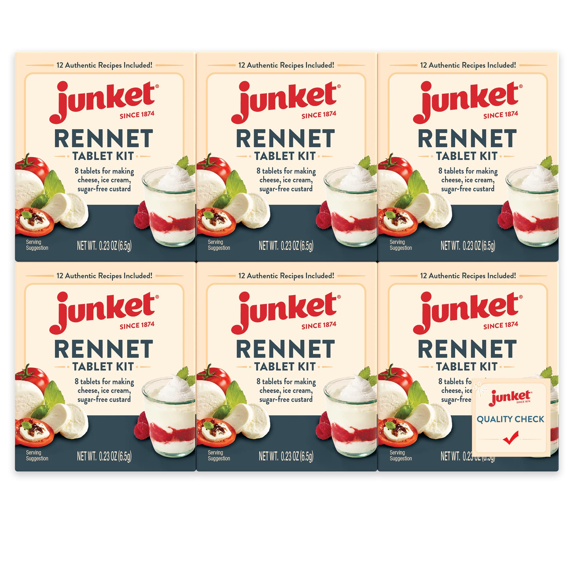 Junket Rennet Tablets, 0.23 Ounce (Pack of 6)