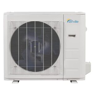 Senville SENA-18HF/D Dual Zone Mini Split Air Conditioner Heat Pump, 18000 BTU, Works with Alexa, White