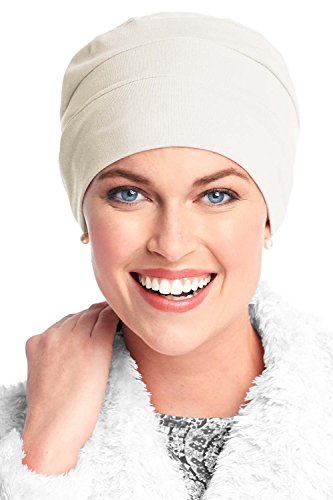 Headcovers Unlimited Three Seam Cotton Sleep Cap-Caps for Women with Chemo Cancer Hair Loss Cream