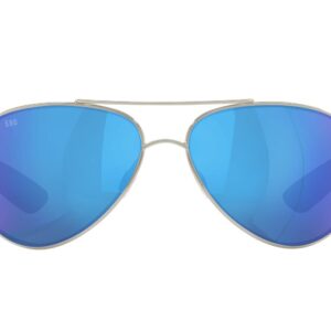 Costa Del Mar Woman Sunglasses Palladium Frame, Blue Mirror Lenses, 56MM