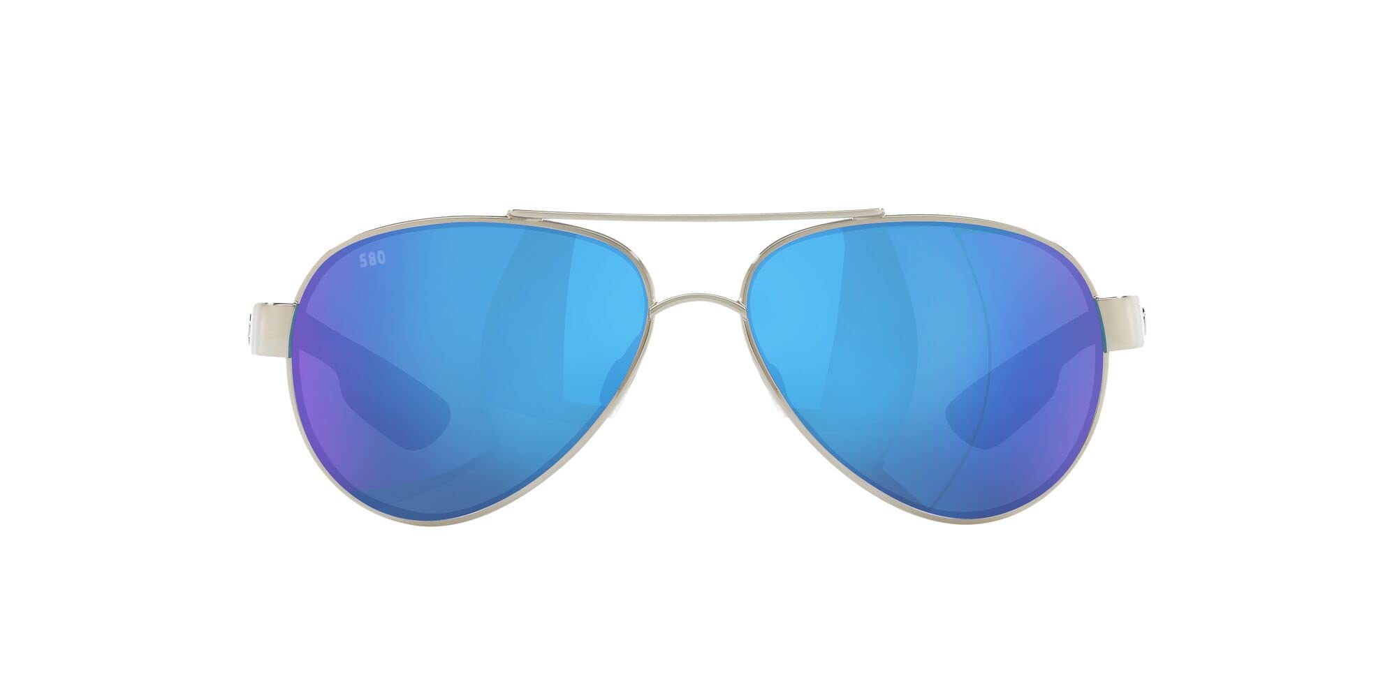 Costa Del Mar Woman Sunglasses Palladium Frame, Blue Mirror Lenses, 56MM