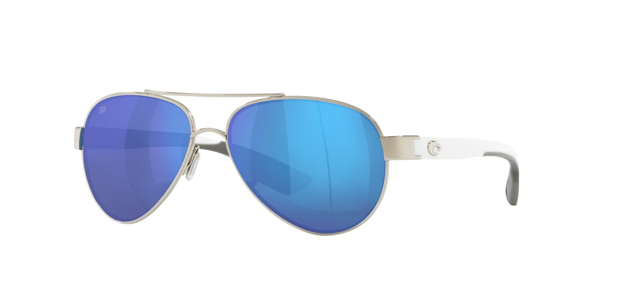 Costa Del Mar Woman Sunglasses Palladium Frame, Blue Mirror Lenses, 56MM