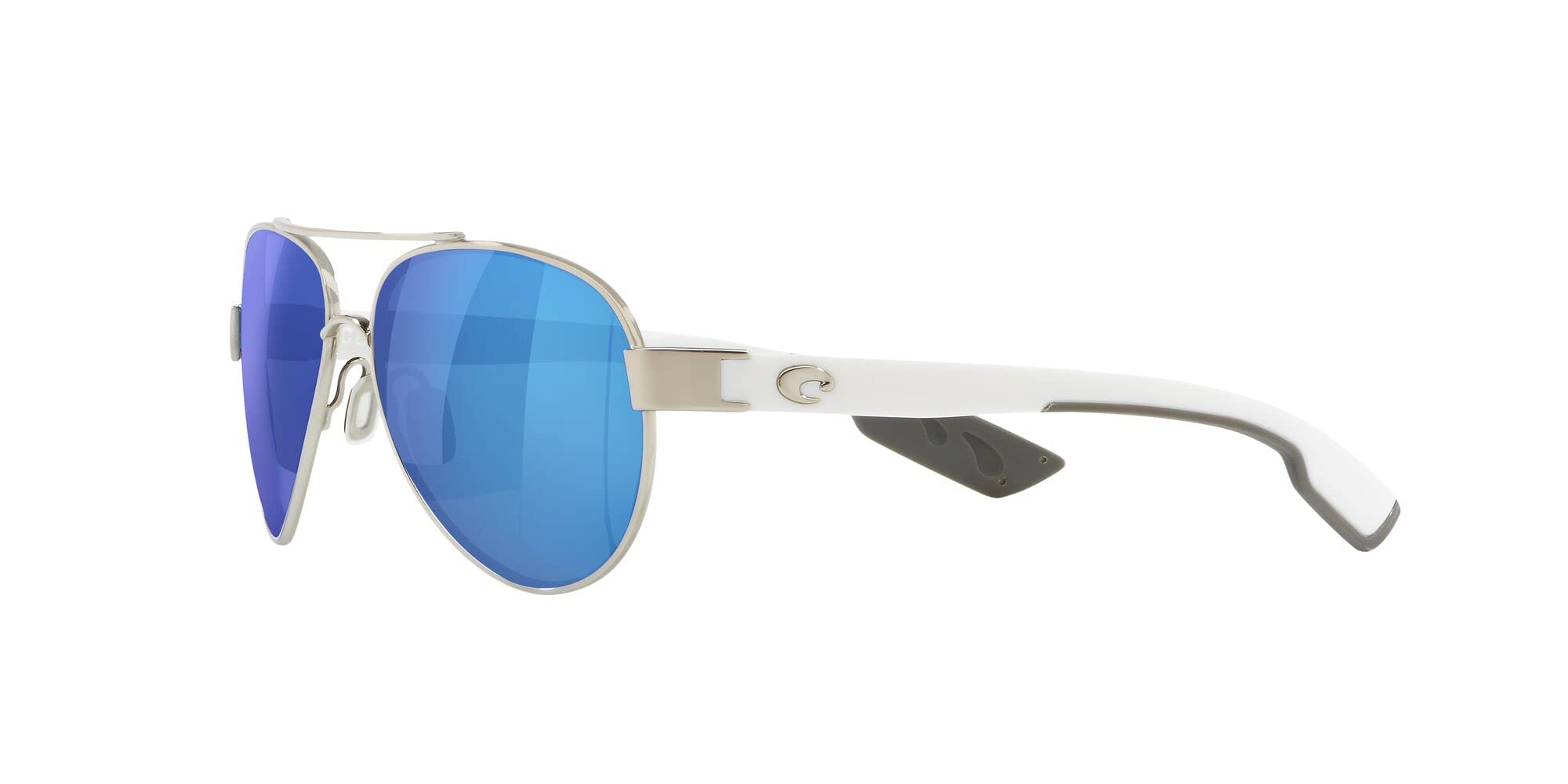 Costa Del Mar Woman Sunglasses Palladium Frame, Blue Mirror Lenses, 56MM